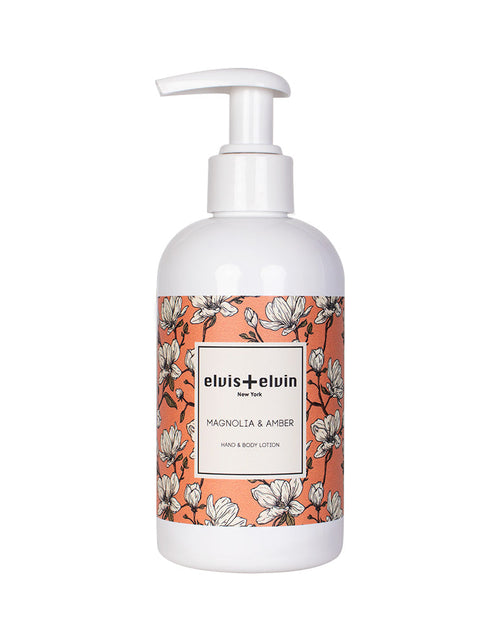 Load image into Gallery viewer, Hand &amp; Body Lotion - Magnolia &amp; Amber by elvis+elvin
