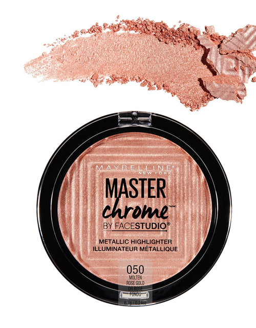 Load image into Gallery viewer, MAYBELLINE FaceStudio Master Chrome Metallic Highlighter - Molten Rose Gold
