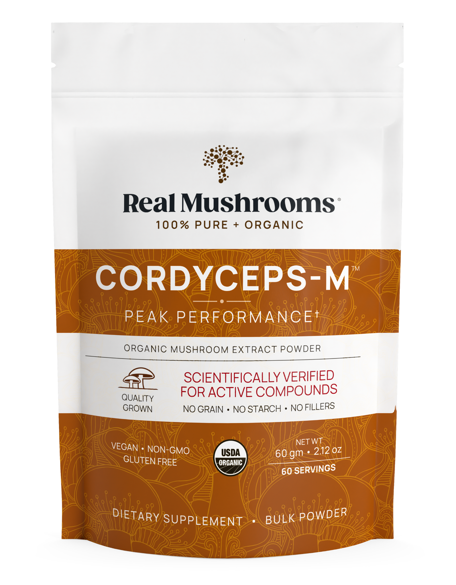 Organic Cordyceps Mushroom Extract Powder – Bulk Supplement by Real Mushrooms