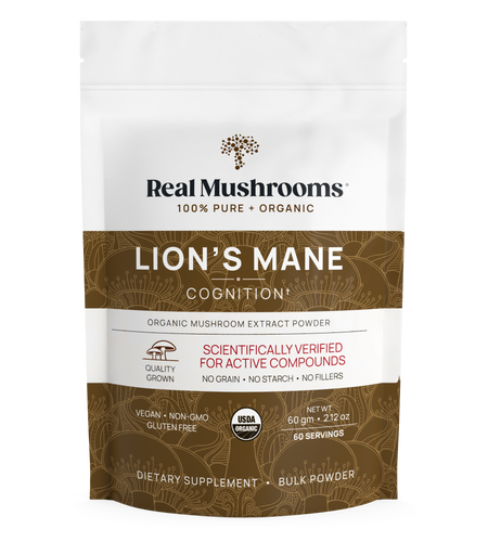 Lions Mane Mushroom Powder by Real Mushrooms
