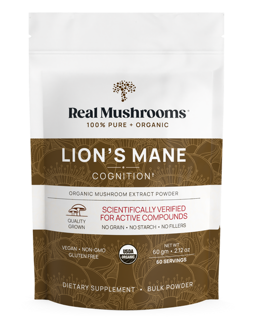 Load image into Gallery viewer, Lions Mane Mushroom Powder by Real Mushrooms
