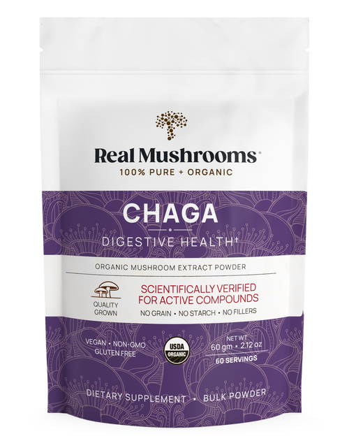 Load image into Gallery viewer, Organic Chaga Extract Powder by Real Mushrooms
