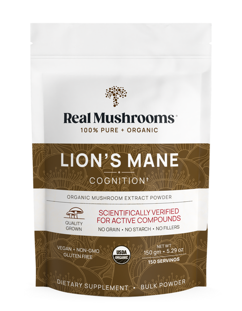 Load image into Gallery viewer, Lions Mane Mushroom Powder by Real Mushrooms
