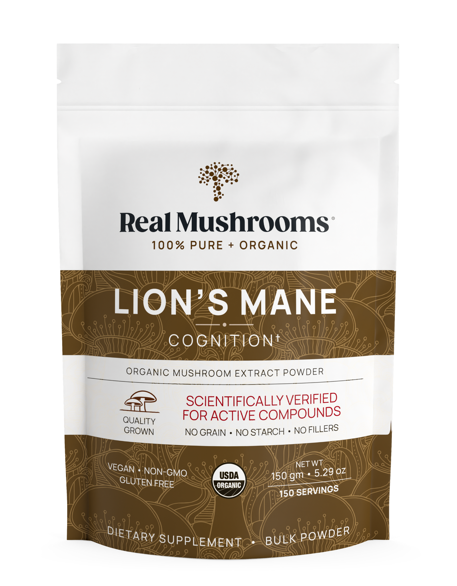 Lions Mane Mushroom Powder by Real Mushrooms