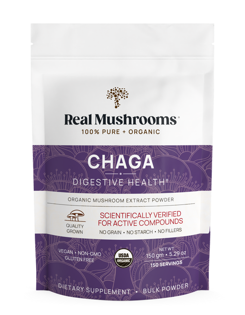 Load image into Gallery viewer, Organic Chaga Extract Powder by Real Mushrooms
