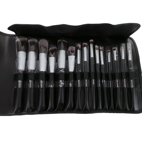 Load image into Gallery viewer, CITY COLOR 15 Pc Synthetic Brush Set With Case
