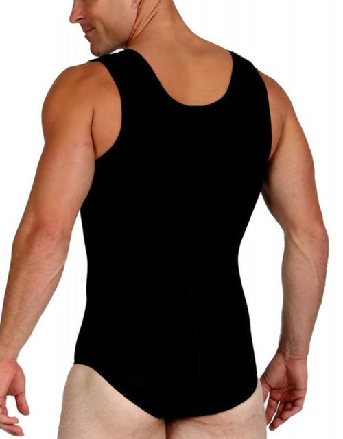 Load image into Gallery viewer, InstantRecoveryMD Men's Compression Post-Surgical Tank Bodysuit W/Front Zipper MD308 by InstantFigure INC
