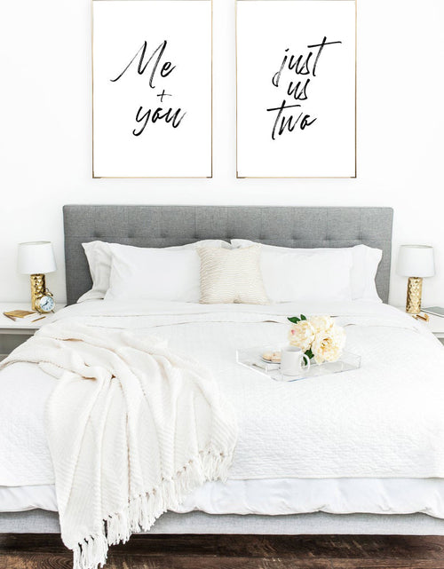 Load image into Gallery viewer, Me + You Just Us Two Couple Set Of 2 Bedroom Prints by WinsterCreations™ Official Store
