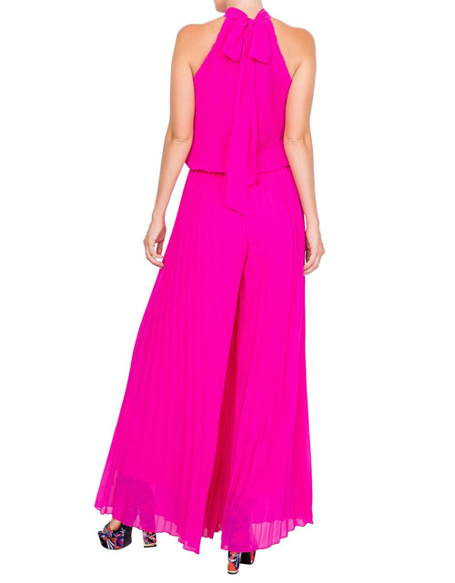 Load image into Gallery viewer, Wild Orchid Pleat Jumpsuit - Magenta by Meghan Fabulous
