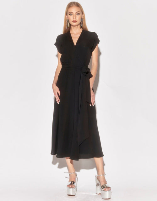 Load image into Gallery viewer, Jasmine Midi Dress - Black by Meghan Fabulous
