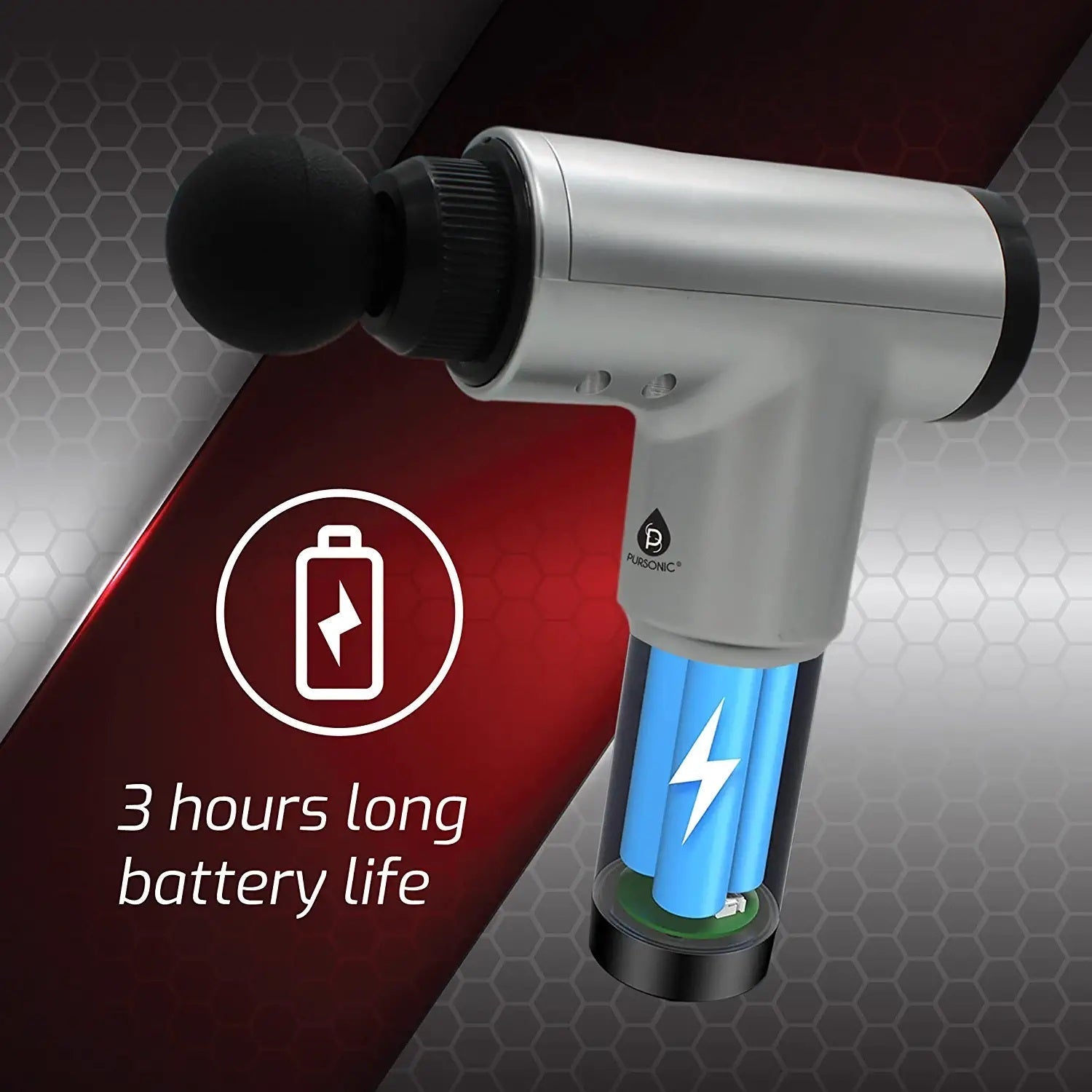 6 Speed Cordless & Rechargeable Professional Massage Gun by Pursonic