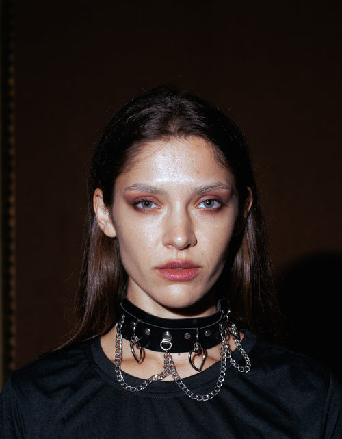 Load image into Gallery viewer, Noir Heart Necklace by The Cursed Closet
