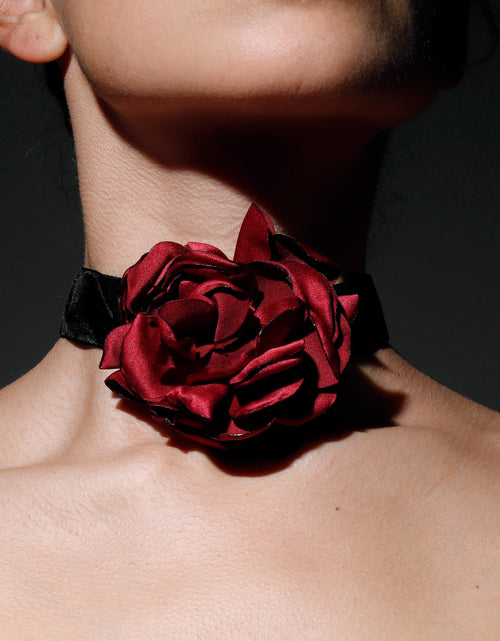 Load image into Gallery viewer, Gothic Rose Lace Necklace by The Cursed Closet
