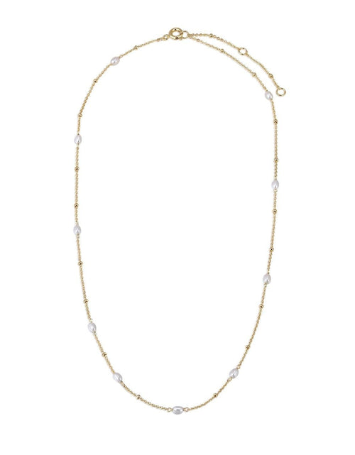Load image into Gallery viewer, MICRO PEARL &amp; BEAD NECKLACE by eklexic jewelry
