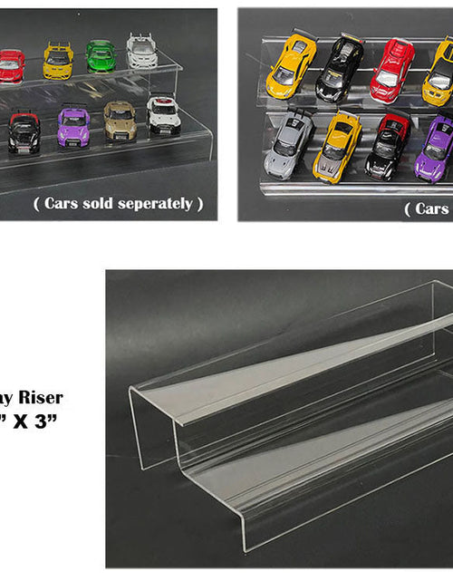 Load image into Gallery viewer, 2 Tier Acrylic Stand Riser "Mijo Exclusives" for 1/64 Scale Models
