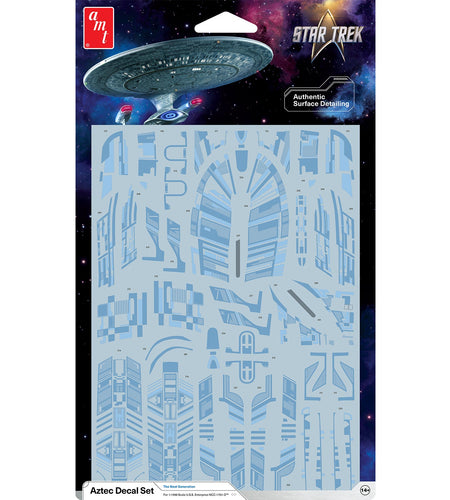 "Star Trek: The Next Generation" U.S.S. Enterprise NCC-1701-D Aztec Decal Set 1/1400 Scale by AMT