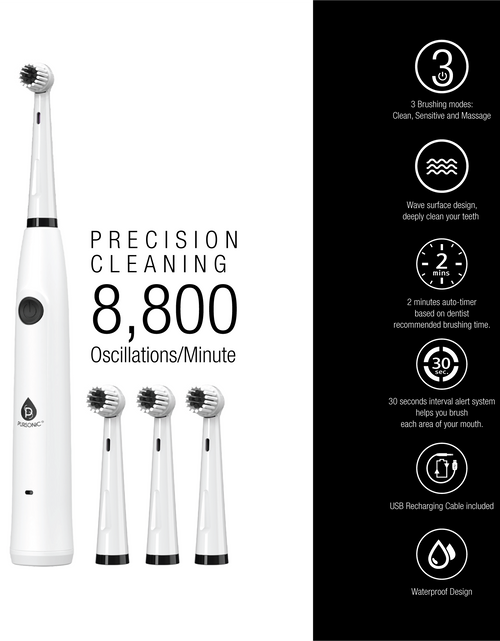 Load image into Gallery viewer, Mario Lopez USB Rechargeable Electric Toothbrush by Pursonic
