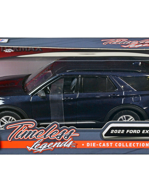 Load image into Gallery viewer, 2022 Ford Explorer XLT Dark Blue Metallic "Timeless Legends" Series 1/24 Diecast Model Car by Motormax
