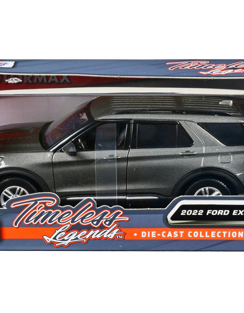Load image into Gallery viewer, 2022 Ford Explorer XLT Gray Metallic "Timeless Legends" Series 1/24 Diecast Model Car by Motormax
