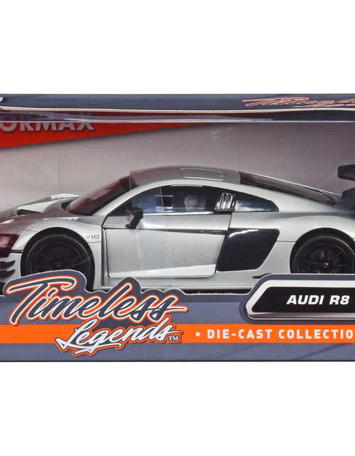 Load image into Gallery viewer, Audi R8 LMS GT3 Silver Metallic "Timeless Legends" Series 1/24 Diecast Model Car by Motormax
