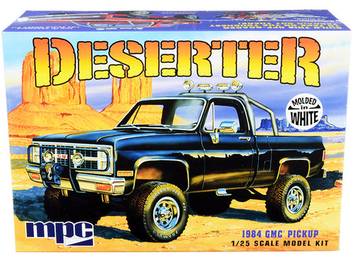 Load image into Gallery viewer, Skill 2 Model Kit 1984 GMC Pickup Truck (Molded in White) "Deserter" 1/25 Scale Model by MPC

