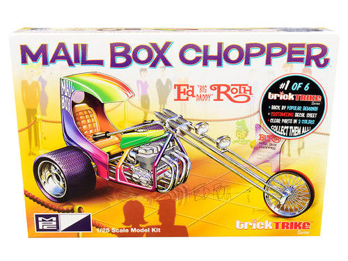 Load image into Gallery viewer, Skill 2 Model Kit Mail Box Chopper Trike (Ed "Big Daddy" Roth's) "Trick Trikes" Series 1/25 Scale Model by MPC
