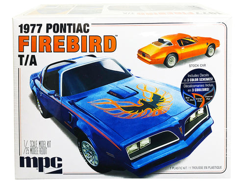 Load image into Gallery viewer, Skill 2 Model Kit 1977 Pontiac Firebird T/A Trans Am 1/25 Scale Model by MPC
