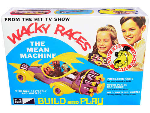 Load image into Gallery viewer, Skill 2 Snap Model Kit The Mean Machine with Dick Dastardly and Muttley Figurines "Wacky Races" (1968) TV Series 1/25 Scale Model by MPC
