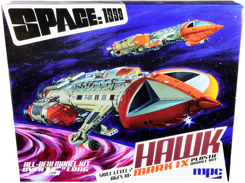 Load image into Gallery viewer, Skill 2 Model Kit Hawk Mark IX Space Fighter "Space: 1999" (1975-1977) TV Show 1/48 Scale Model by MPC
