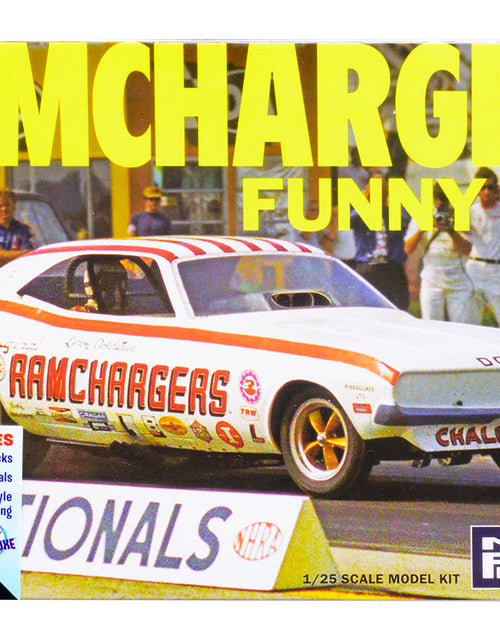 Load image into Gallery viewer, Skill 2 Model Kit Dodge Challenger Ramchargers Funny Car "Legends of the Quarter Mile" 1/25 Scale Model by MPC
