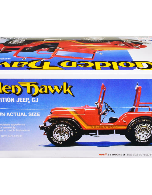 Load image into Gallery viewer, Skill 2 Model Kit 1981 Jeep CJ5 Golden Hawk 1/25 Scale Model Car by MPC
