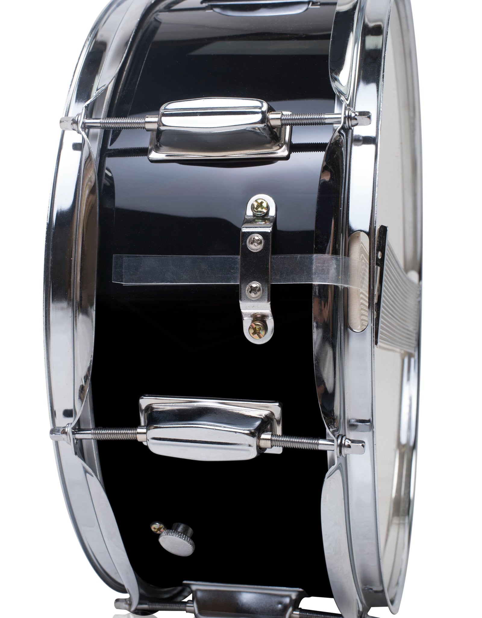 GRIFFIN Snare Drum - Poplar Wood Shell 14" x 5.5" with Black PVC & Coated Head - Acoustic Marching Percussion Musical Instrument Set with Drummers Key by GeekStands.com