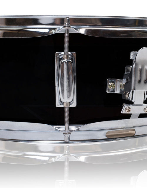 Load image into Gallery viewer, GRIFFIN Snare Drum - Poplar Wood Shell 14" x 5.5" with Black PVC &amp; Coated Head - Acoustic Marching Percussion Musical Instrument Set with Drummers Key by GeekStands.com
