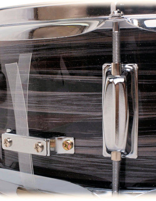 Load image into Gallery viewer, Deluxe Snare Drum by GRIFFIN - 14" x 5.5" Poplar Wood Shell with Zebra PVC Glossy Finish by GeekStands.com
