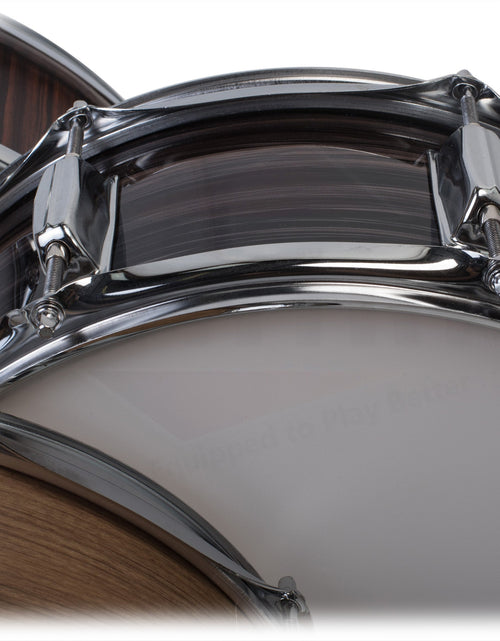 Load image into Gallery viewer, Deluxe Snare Drum by GRIFFIN - 14" x 5.5" Poplar Wood Shell with Zebra PVC Glossy Finish by GeekStands.com
