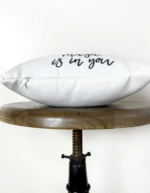 Load image into Gallery viewer, Magic is in You Moon and Stars | Throw Pillow Cover  | Baby Nursery Decor | Baby Shower Decorations | Nursery Pillow | Gift Ideas by UniikPillows
