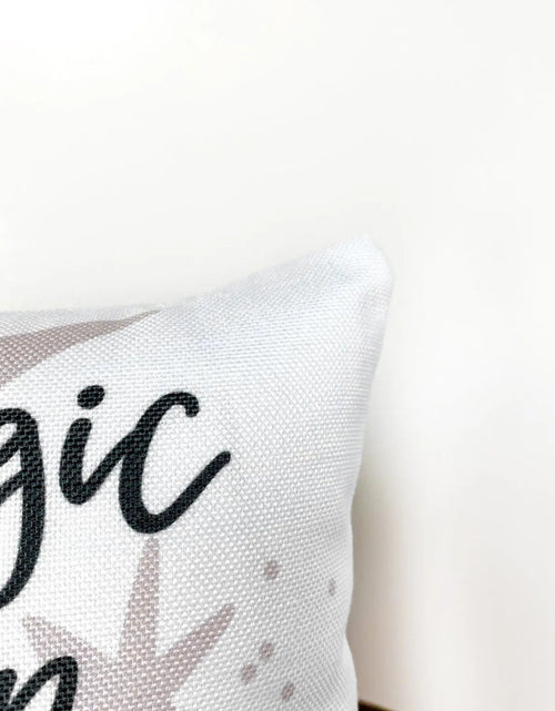 Load image into Gallery viewer, Magic is in You Moon and Stars | Throw Pillow Cover  | Baby Nursery Decor | Baby Shower Decorations | Nursery Pillow | Gift Ideas by UniikPillows
