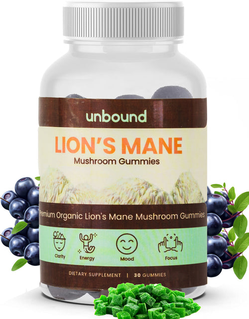 Load image into Gallery viewer, Unbound Lion's Mane Mushroom Gummies by Live Unbound
