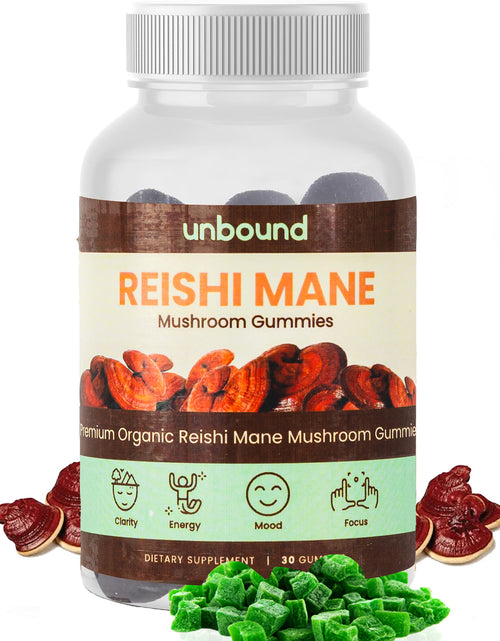 Load image into Gallery viewer, Unbound Reishi Mane Mushroom Gummies by Live Unbound
