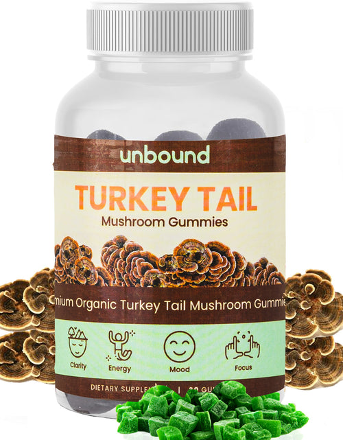 Load image into Gallery viewer, Unbound Turkey Tail Mushroom Gummies by Live Unbound
