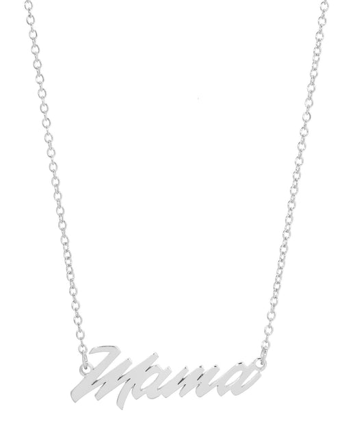 Load image into Gallery viewer, Mama Script Necklace by eklexic jewelry
