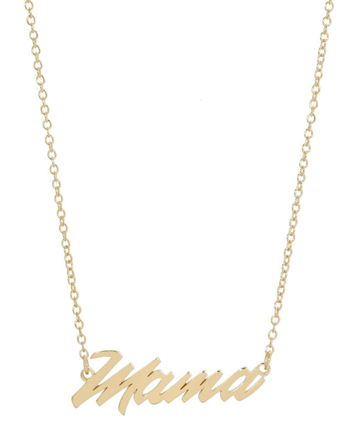 Load image into Gallery viewer, Mama Script Necklace by eklexic jewelry
