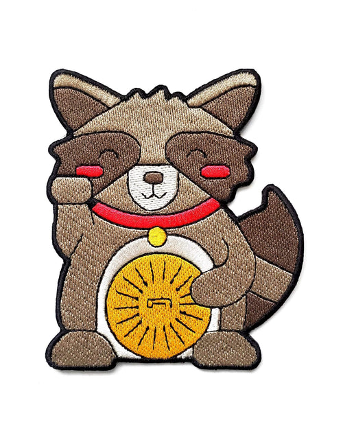 Load image into Gallery viewer, Lucky Raccoon Patch by Kolorspun

