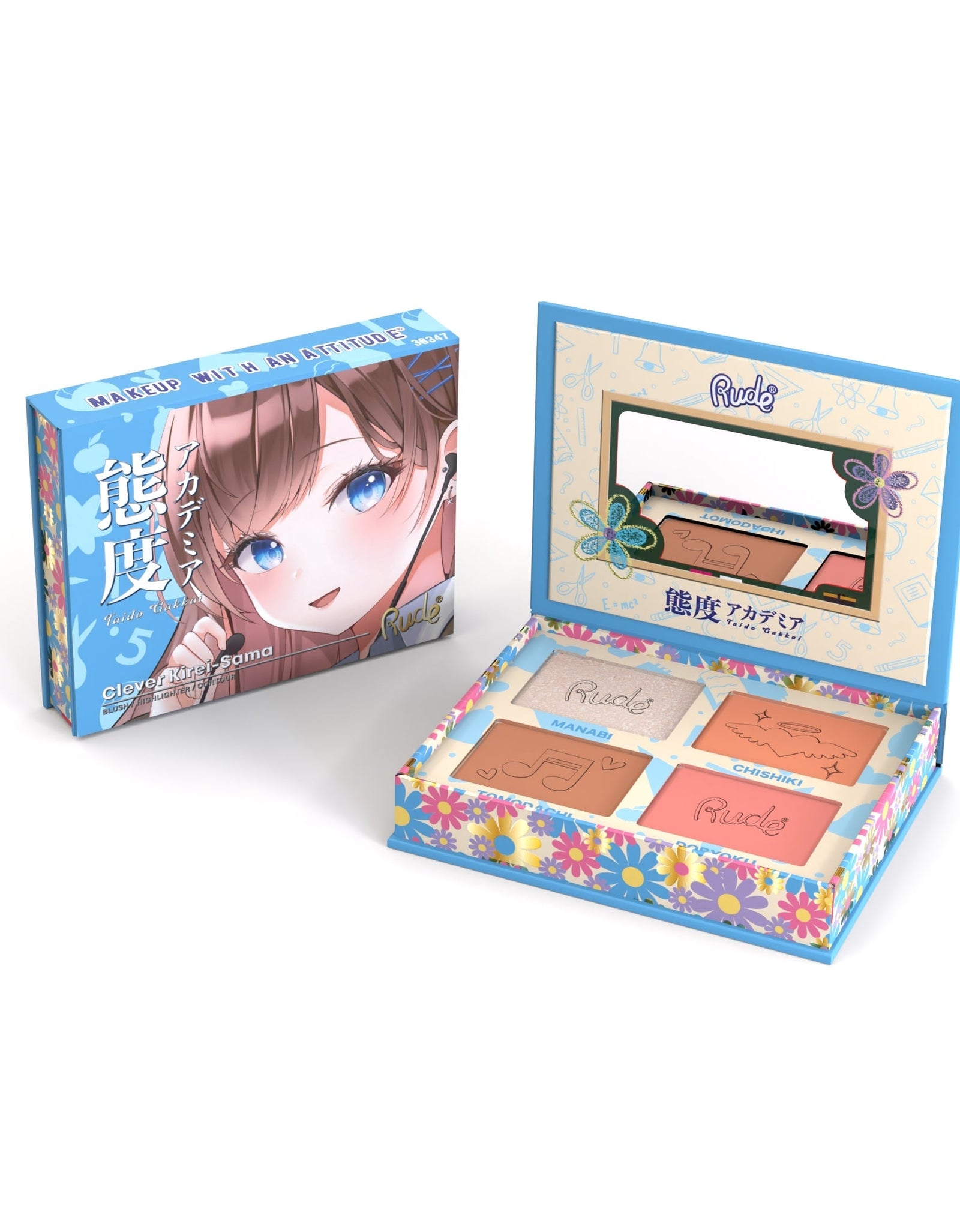 RUDE Manga Face Palette - Clever Kirei-Sama