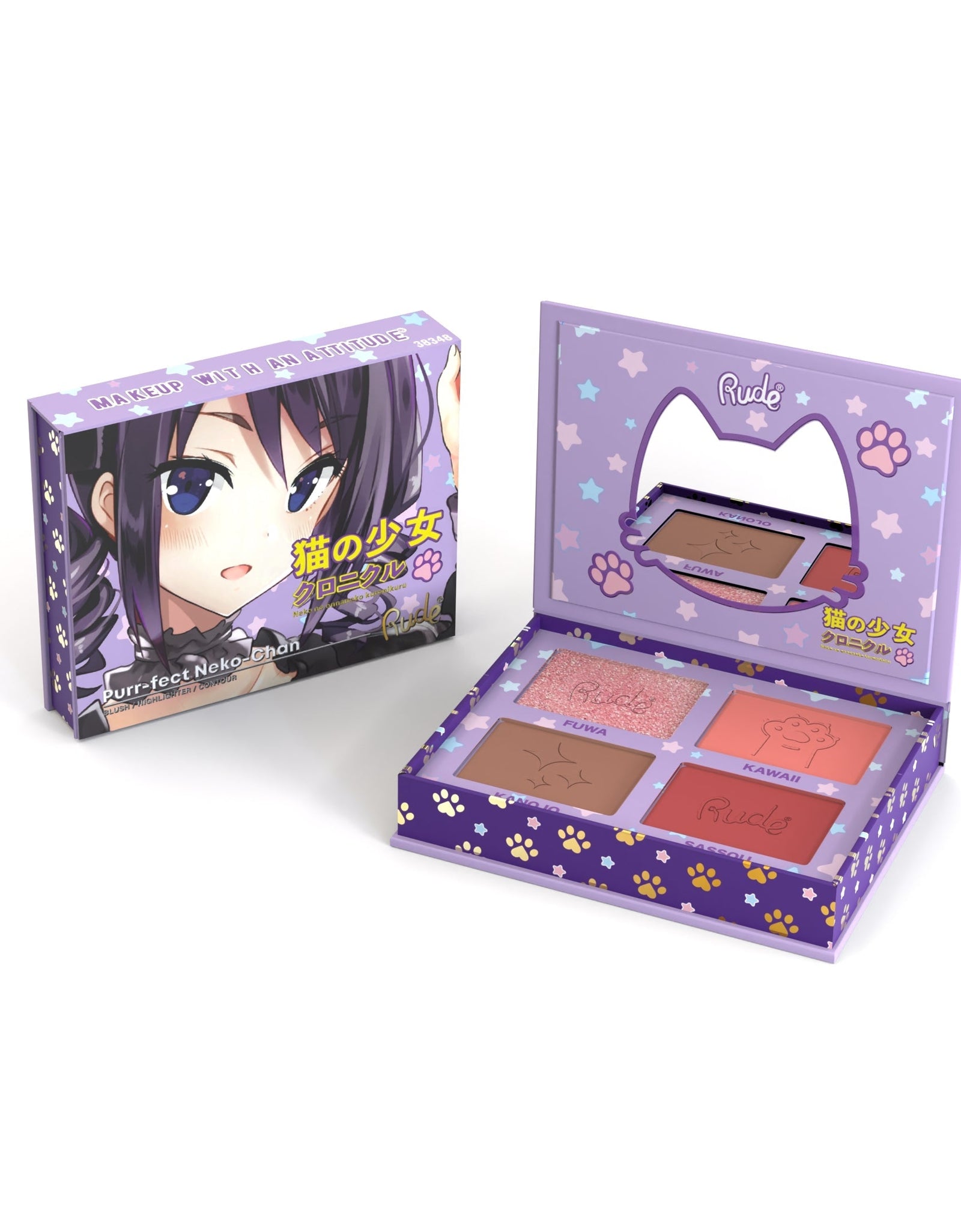 RUDE Manga Face Palette - Purr-fect Neko-Chan