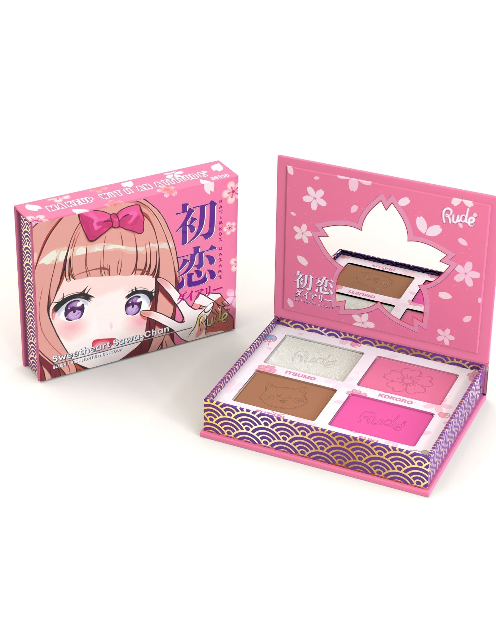 RUDE Manga Face Palette - Sweetheart Sawa-Chan