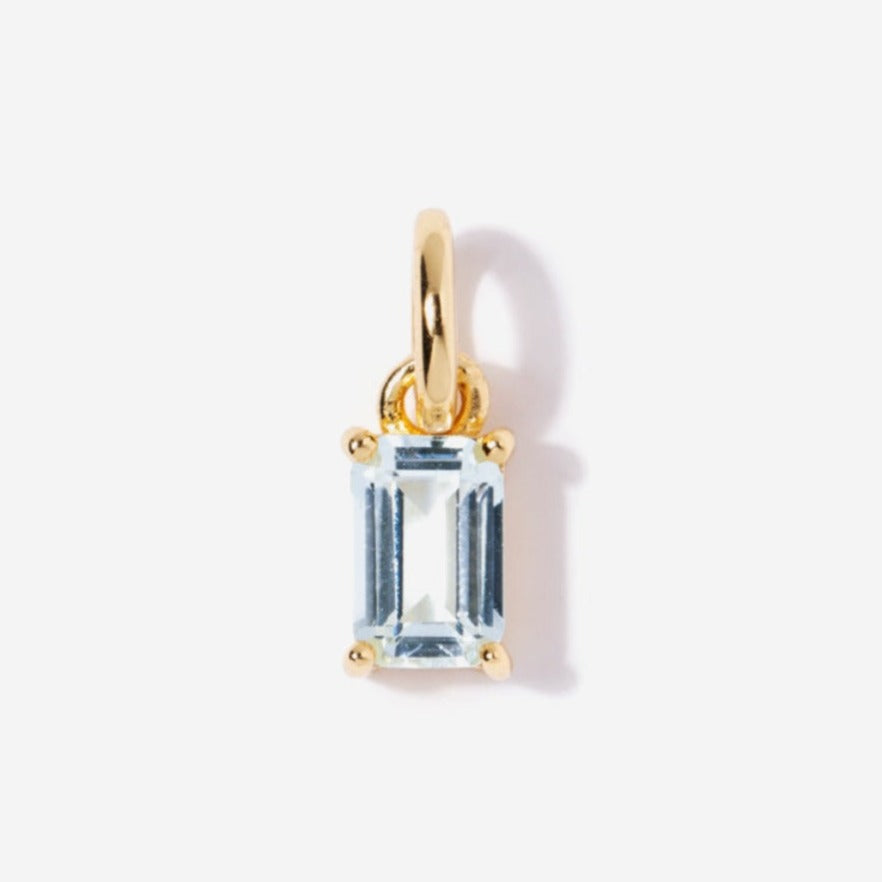 Aquamarine Necklace Charm by Little Sky Stone