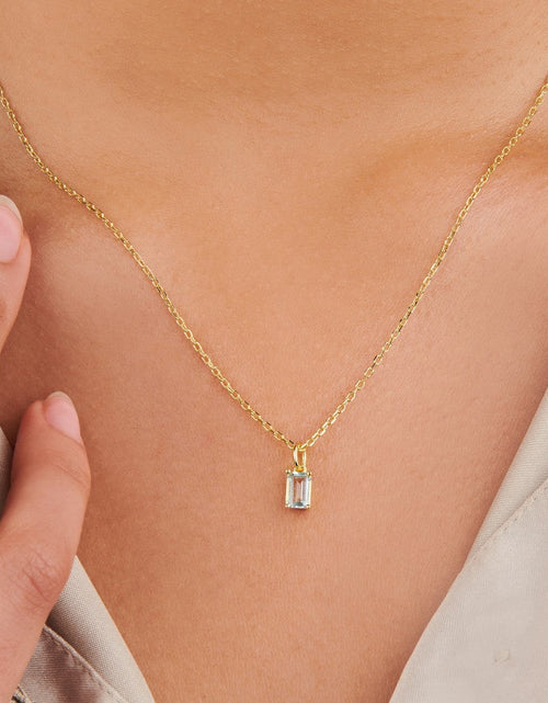 Load image into Gallery viewer, Aquamarine Necklace Charm by Little Sky Stone
