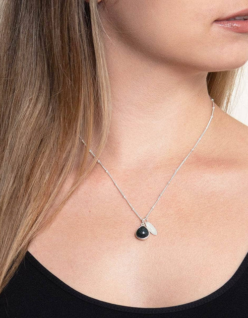 Load image into Gallery viewer, March Bloodstone Birthstone Necklace by Tiny Rituals
