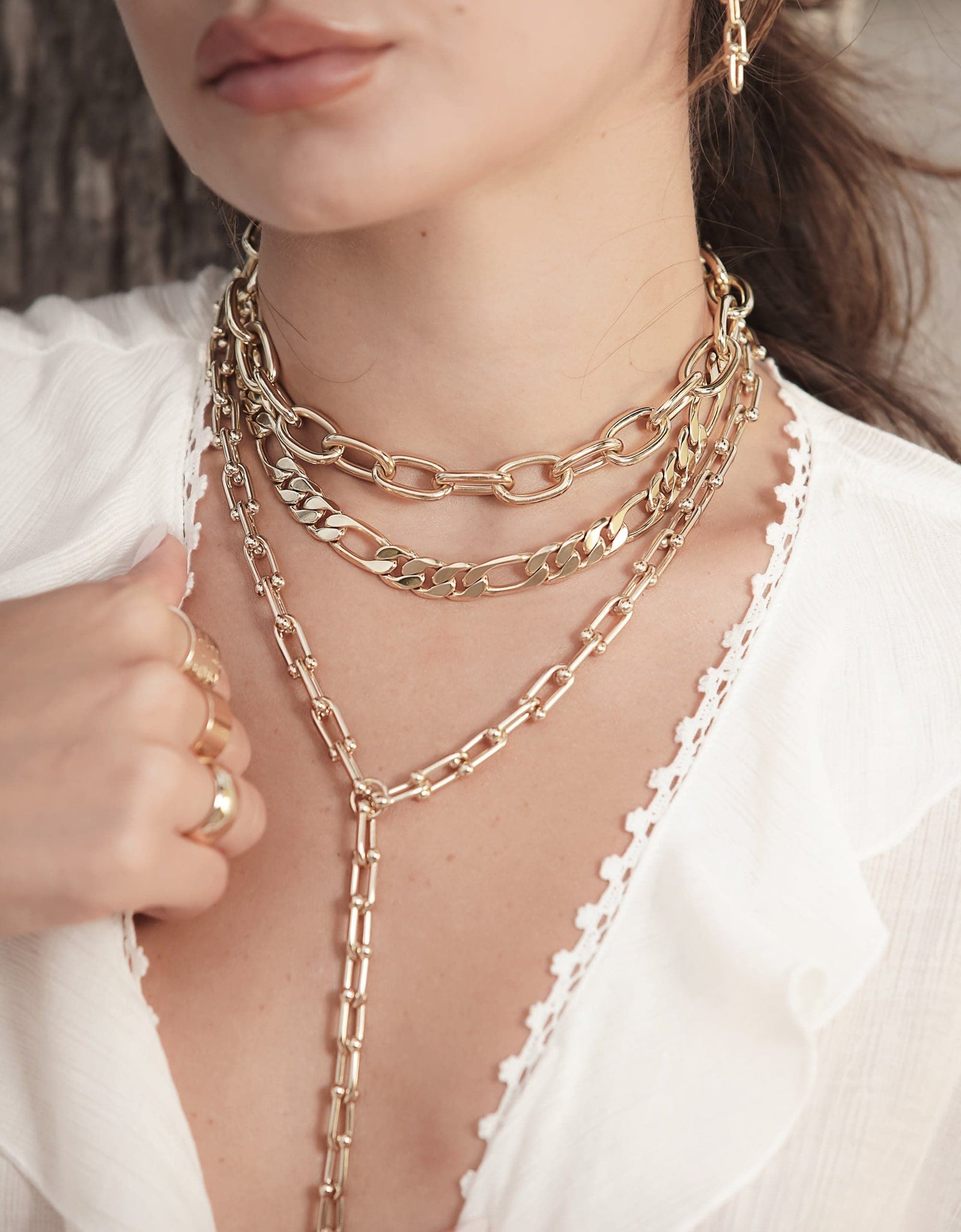 Margaux Lariat Necklace by eklexic jewelry